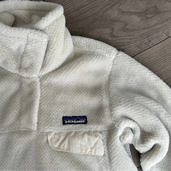 Patagonia Women’s Re-Tool Fleece Pullover Sweater Cream size XS POLARTEC THERMAL - Picture 4 of 10